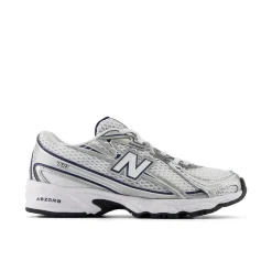 Discount New Balance 740 Bungee Lace Kids Sneakers, , 31 NB Navy/White