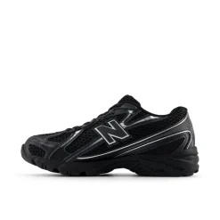 Hot New Balance 740 Bungee Lace Kids Sneakers, , 30 Black/Silver Metallic