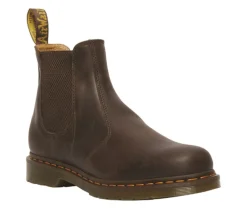 Outlet Dr. Martens 2976 Chelseastøvler, , 39 Dark Brown Crazy Horse