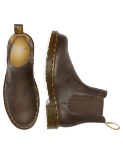 Outlet Dr. Martens 2976 Chelseastøvler, , 39 Dark Brown Crazy Horse