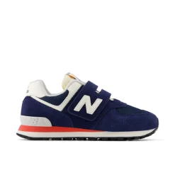 Sale New Balance 574 Hook And Loop Sneakers, , 28 NB Navy/Blast Red