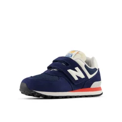 Sale New Balance 574 Hook And Loop Sneakers, , 28 NB Navy/Blast Red