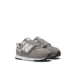 Hot New Balance 574 NEW-B Hook & Loop Wide Sneakers, , 22.5 Raincloud/Silver Metallic
