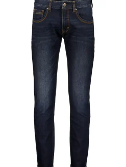Hot Bison 5 Pocket Stay Cool Tapered Jeans, , W34/L36 Dark Denim