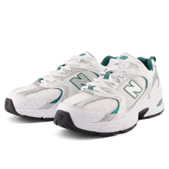 Clearance New Balance 530 Sneakers, , 37.5 White/Silver Metallic/Vintage Teal