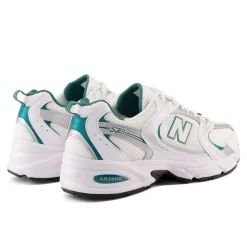 Clearance New Balance 530 Sneakers, , 37.5 White/Silver Metallic/Vintage Teal