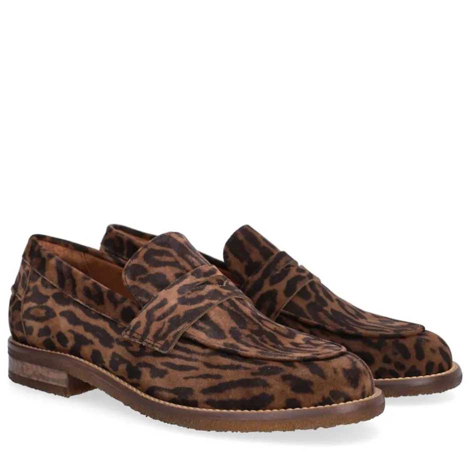 Best Billi Bi A6335 Loafers, , 38 Leopard Suede