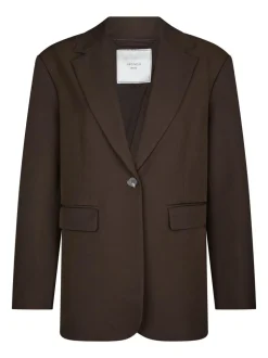Hot Neo Noir Aarielle Structure Blazer, , 34 Dark Brown