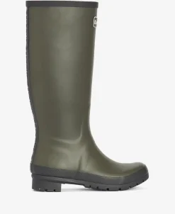 Sale Barbour Abbey Wellington Gummistøvler, , 40 Olive