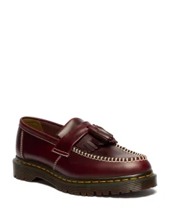 Discount Dr. Martens Adrian Tassel Orleans Loafers, , 43 Cherry Red