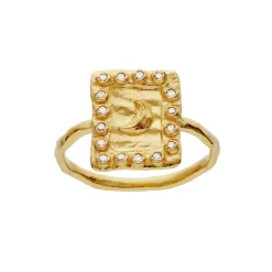 New Maanesten Aida Ring, , 57 Gold Plated