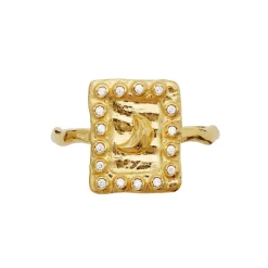 New Maanesten Aida Ring, , 57 Gold Plated