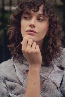 New Maanesten Aida Ring, , 57 Gold Plated