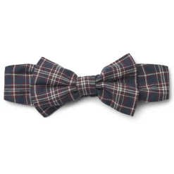 New Wheat Alba Bow Hårbånd, , 44-51 cm Navy Check