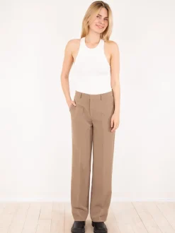 Neo Noir Alice Suit Bukser, , 36 Dusty Brown