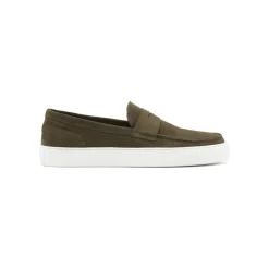 Outlet Playboy Footwear Allan Loafers, , 44 Olive Suede