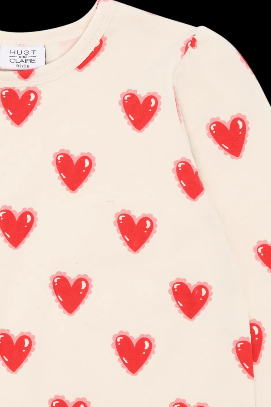 Hust & Claire Alma Spring Love Bluse, , 128 cm*Børn Bluser