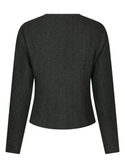 New Neo Noir Amanda Herringbone Jakke, , 36 Antracit