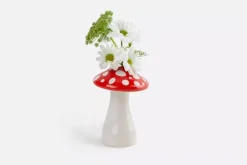 Best Doiy Amanita Svampe Vase, Rød/ Hvid