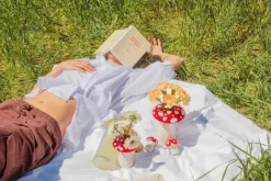Best Doiy Amanita Svampe Vase, Rød/ Hvid