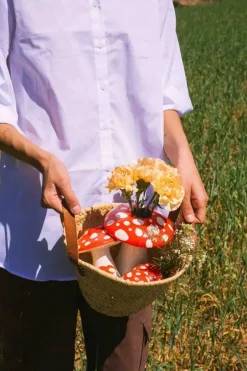 Best Doiy Amanita Svampe Vase, Rød/ Hvid
