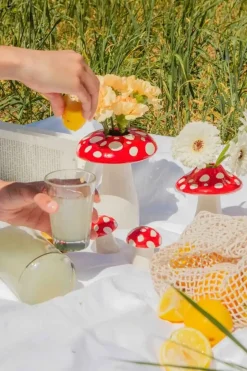 Best Doiy Amanita Svampe Vase, Rød/ Hvid