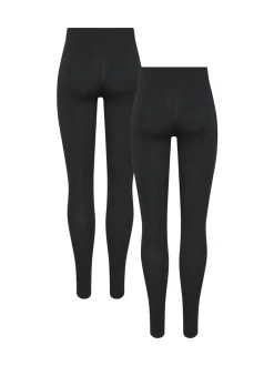 Pieces Amelia 2-pak Leggings, , S Black