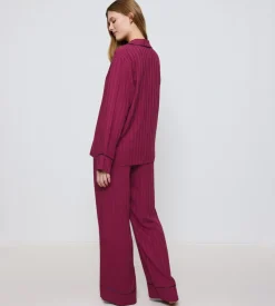 Online Triumph Amourette Jacquard Pyjamas, , 38 Marsala