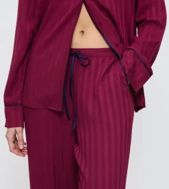 Online Triumph Amourette Jacquard Pyjamas, , 38 Marsala