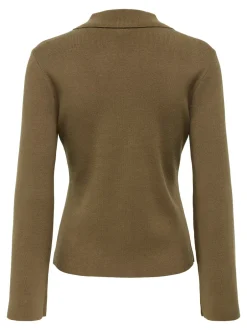 ONLY Andrea Zip Polo Cardigan, , M*Dame Cardigans