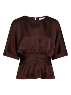 Neo Noir Annegret Heavy Sateen Bluse, , 36*Dame Bluser & Skjorter