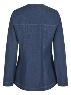 Hot Neo Noir Annie Denim Skjorte, , 34 Dark Blue