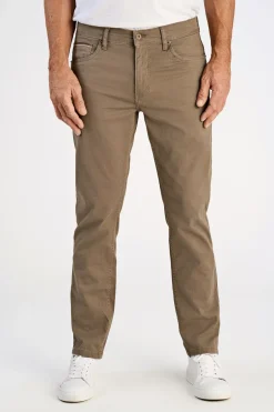 Hot Bison AOP Superflex 5 Pocket Bukser, , W33/L32 Dk Sand