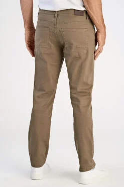 Hot Bison AOP Superflex 5 Pocket Bukser, , W33/L32 Dk Sand