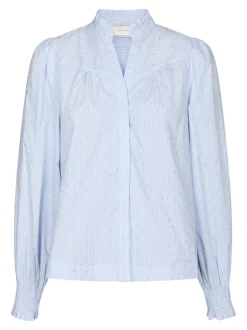 Neo Noir Astrida Stripe Stone Bluse, , 40*Dame Bluser & Skjorter