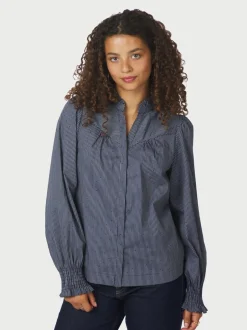 Neo Noir Astrida Stripe Stone Bluse, , 40*Dame Bluser & Skjorter