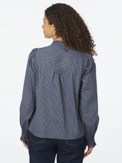 Neo Noir Astrida Stripe Stone Bluse, , 40*Dame Bluser & Skjorter