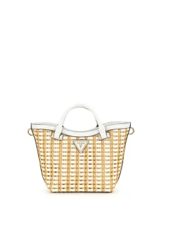 Guess Atalia Raffia Mini Håndtaske,*Dame Håndtasker