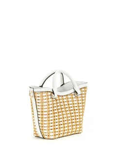 Guess Atalia Raffia Mini Håndtaske,*Dame Håndtasker