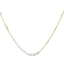 Discount byBiehl Aura Flow Halskæde, , 45 cm Gold Plated