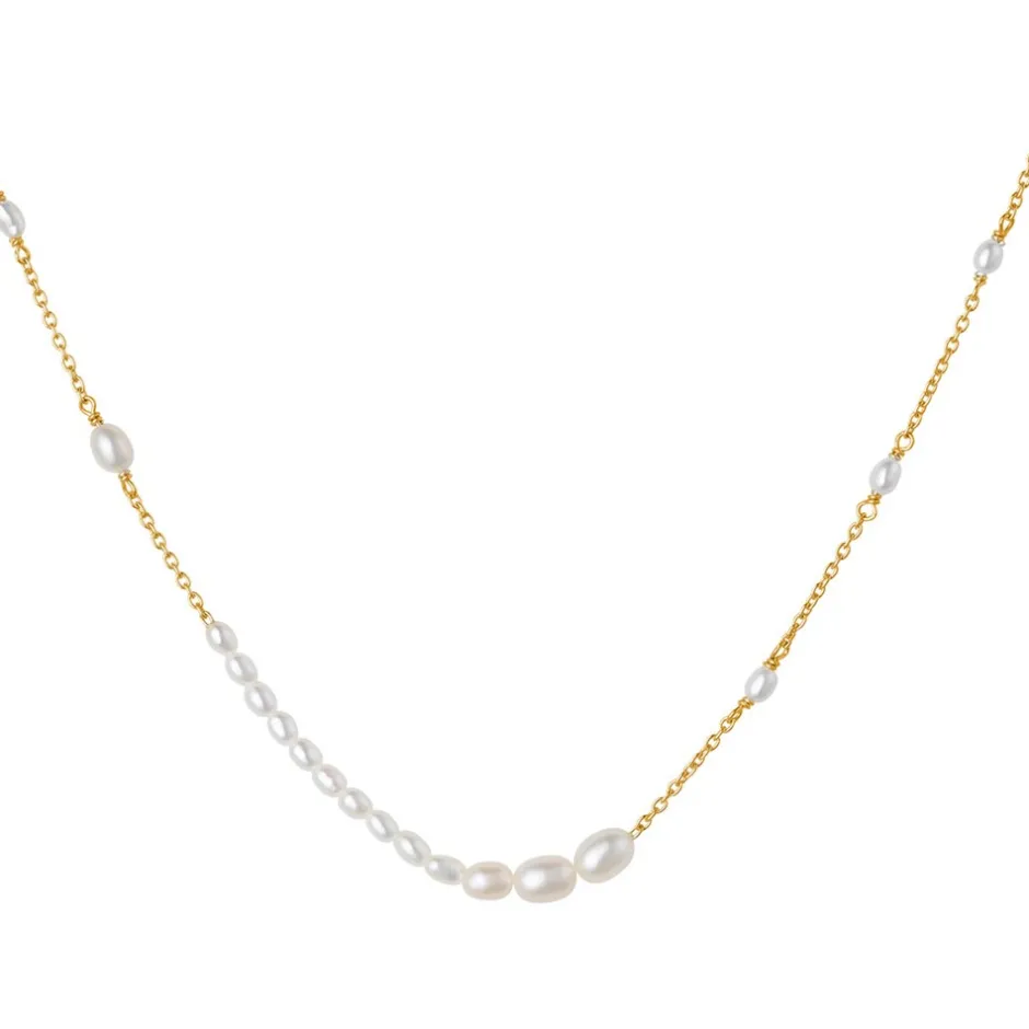 Discount byBiehl Aura Flow Halskæde, , 45 cm Gold Plated
