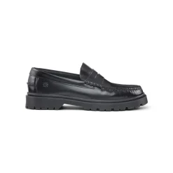 Sale Playboy Footwear Austin Loafers, , 43 Black Polido