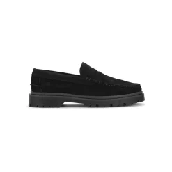 Hot Playboy Footwear Austin Suede Loafers, , 42 Black Suede
