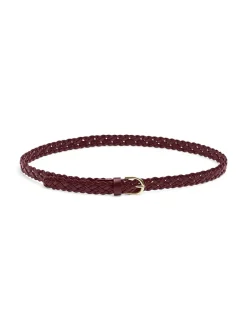 Sale Pieces Avery Braided Bælte, , 90 cm Tawny Port