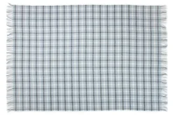 Clearance Arctic Axel Uldplaid, , 130x200 cm Støvet Blå
