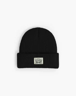 Hot Levi's Backpatch Beanie, Regular Black