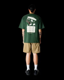 Outlet Woodbird Baine Dump T-shirt, , L Pine Green