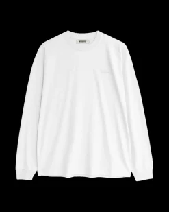 Outlet Woodbird Baine LS T-shirt, , M White