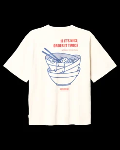 Clearance Woodbird Baine Noodle T-Shirt, , M Off White