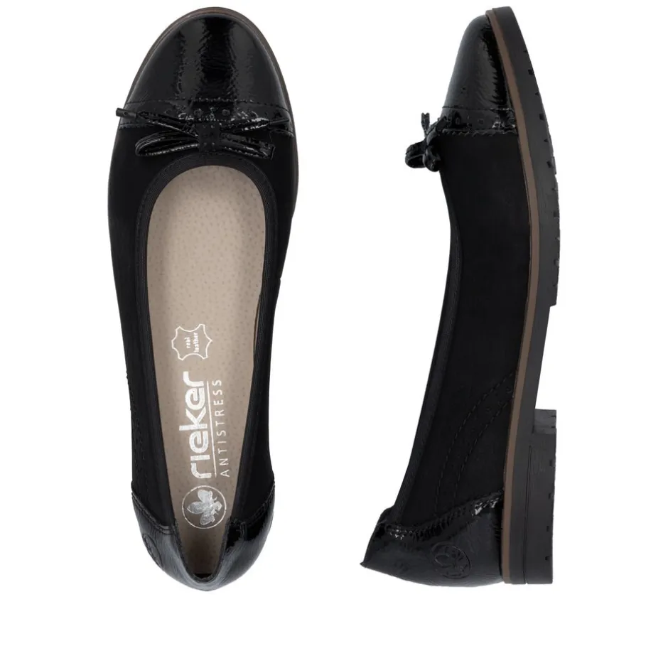 Clearance Rieker Ballerinasko, , 41 Black
